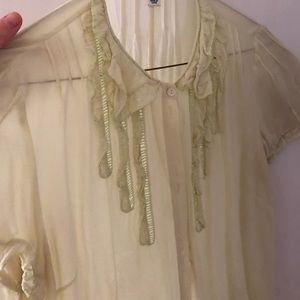 Banana republic sheer blouse